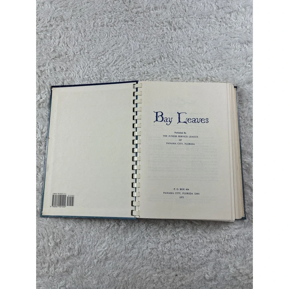 Bay Leaves Vintage 1996 Junior Service League Cookbook HC GOOD